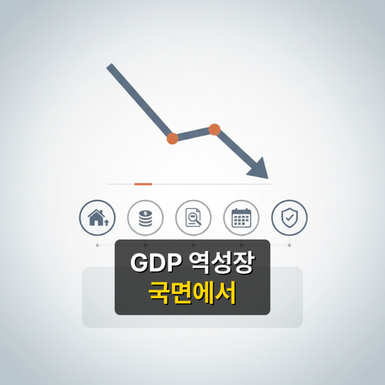 GDP 역성장 국면에서 가계가 먼저 점검할 5가지