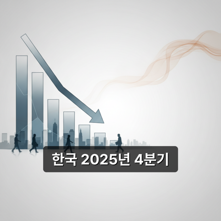 한국 2025년 4분기 GDP 역성장 확정, 소비와 일자리 영향 정리